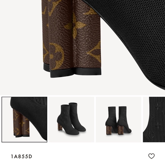 LOUIS VUITTON SILHOUETTE ANKLE. BOOTS - Picture 4 of 4